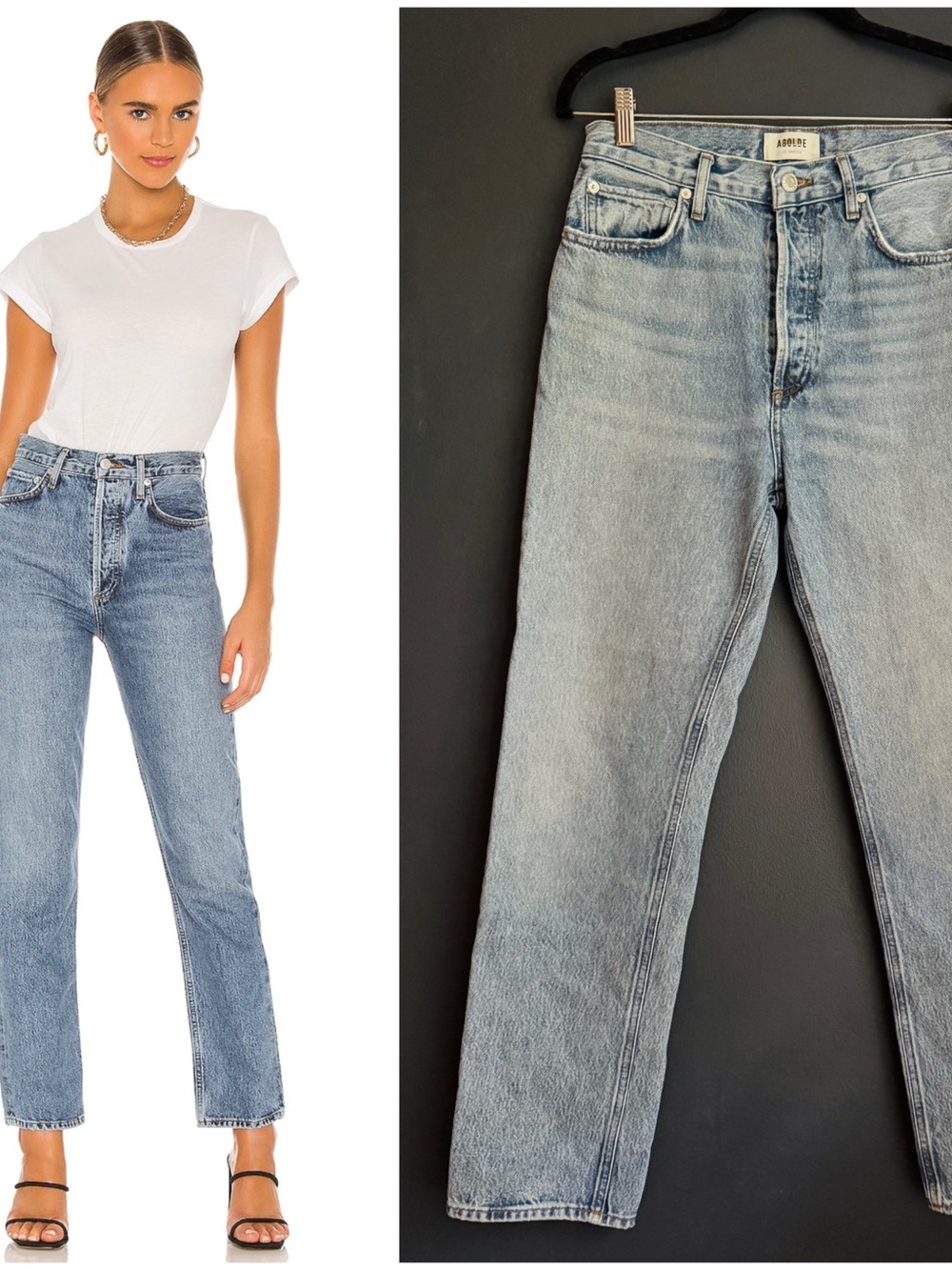 AGOLDE 90's Pinch Waist high-rise straight-leg jeans
